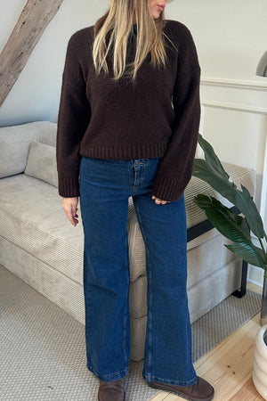 Miley Wide Jeans – Mittelblau