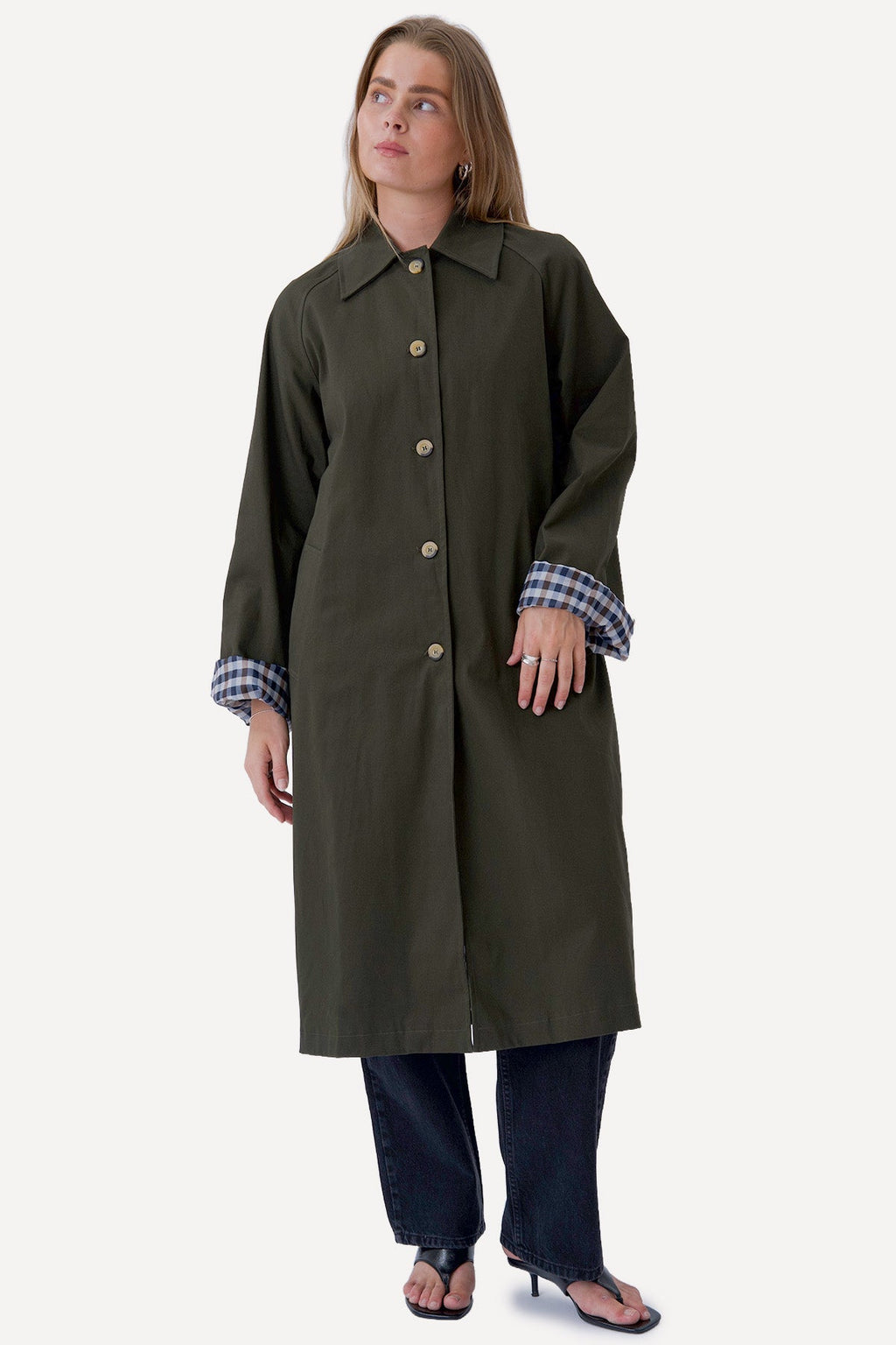 Livia Trenchcoat - Oliv