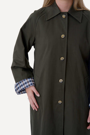 Livia Trenchcoat - Oliv