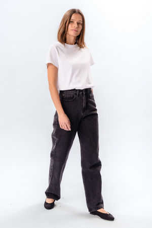 The Original Performance Lose Jeans - schwarzer Denim gewaschen