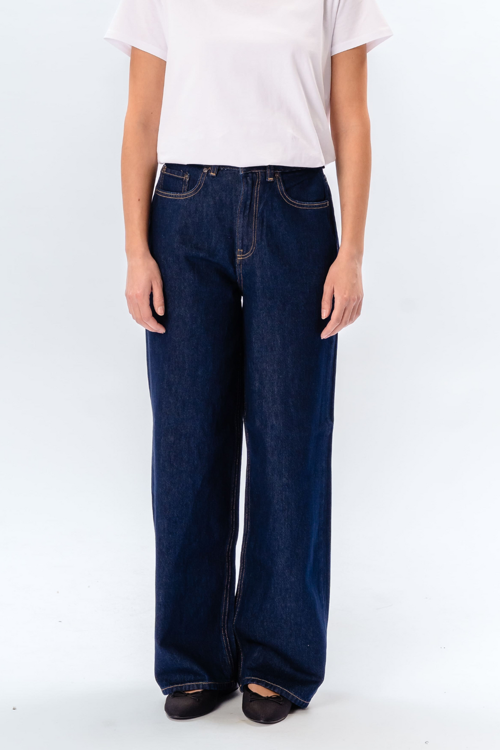 The Original Performance Lose Jeans - dunkelblauer Denim