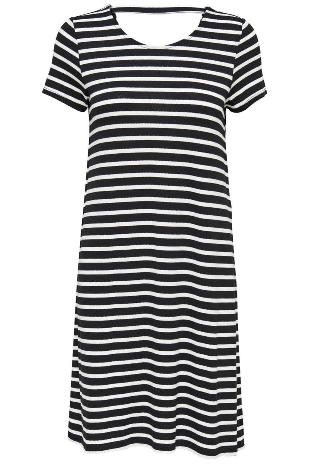 Lose Kleid mit Rückendetails - schwarzer Wolkentänzer