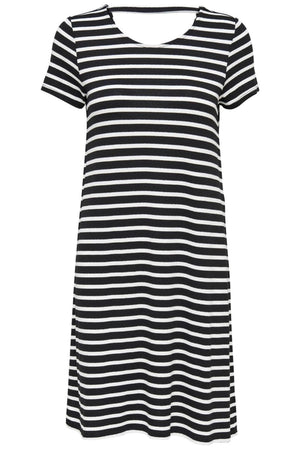 Lose Kleid mit Rückendetails - schwarzer Wolkentänzer