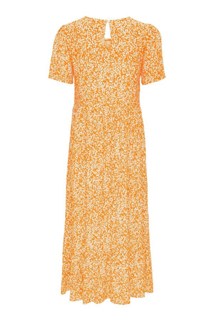MALE MIDI Kleid - Blume Orange