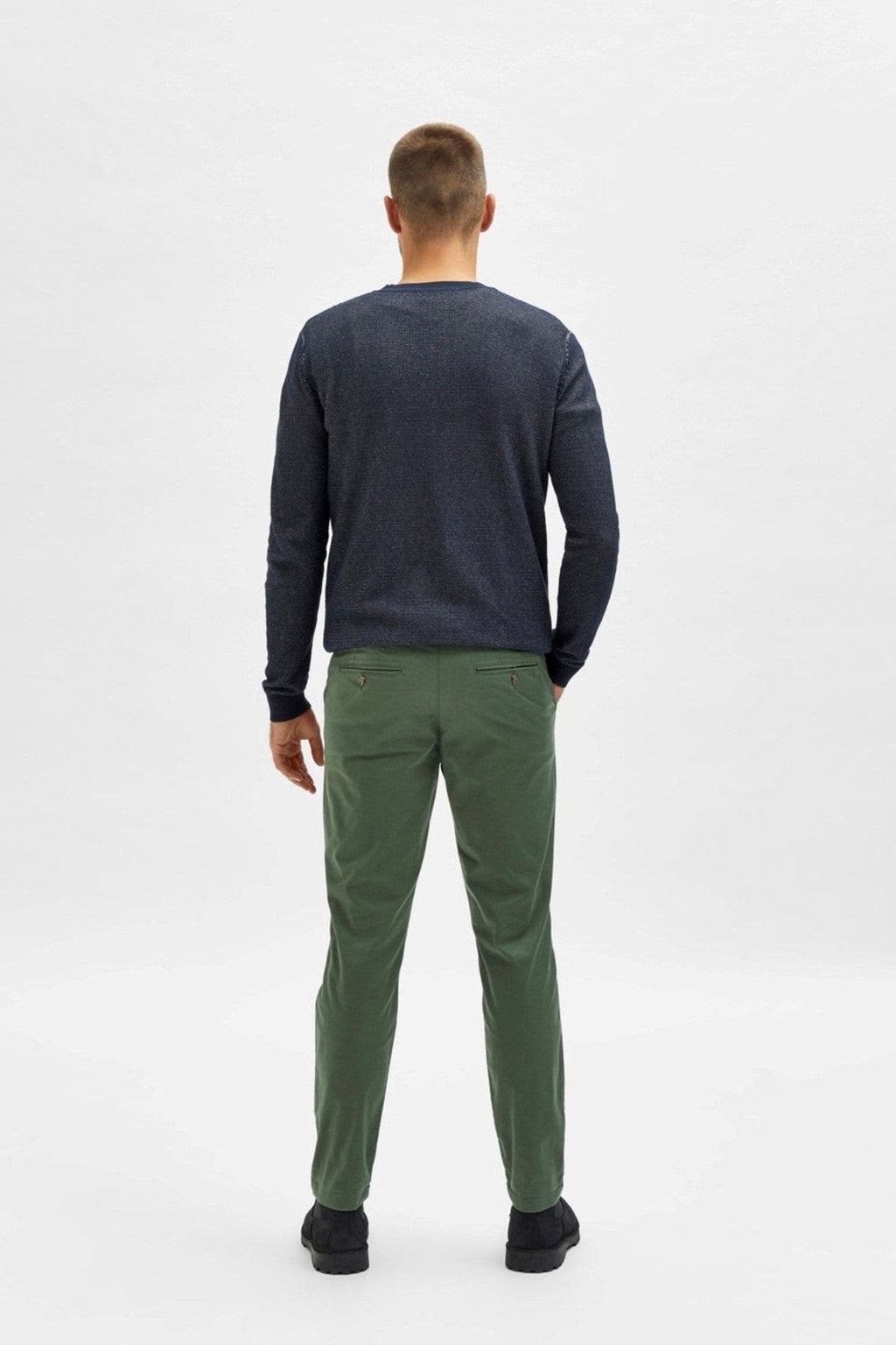 Meilen Flex Chino Pants - Bronzegrün (Bio -Baumwolle)