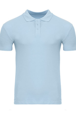 Muscle Poloshirt - hellblau
