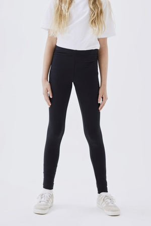 Basic Leggings in Baumwolle - schwarz
