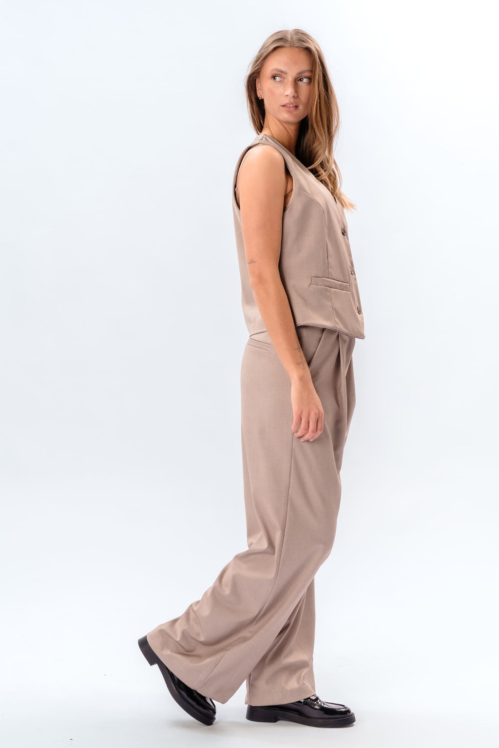 Nadia Vest und pants (Beige) - Paketangebot