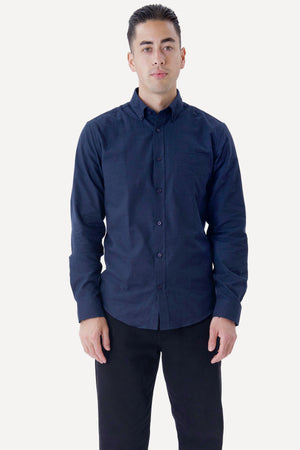 Flanellhemd – Marineblau