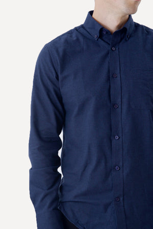 Flanellhemd – Marineblau