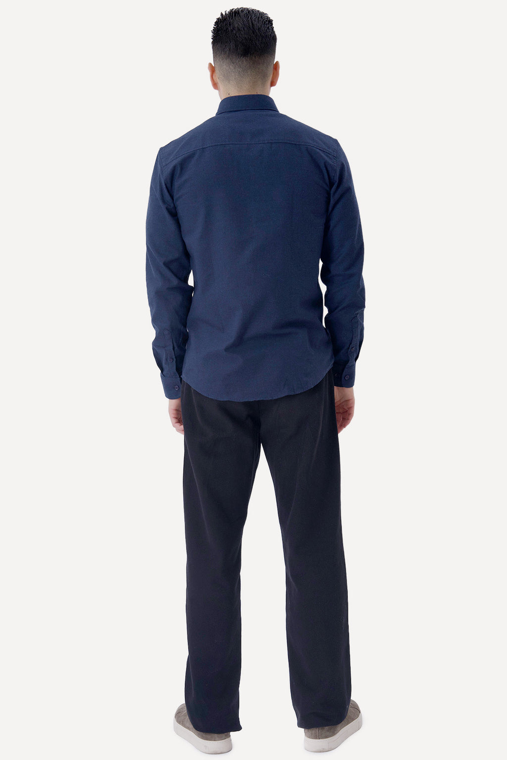 Flanellhemd – Marineblau