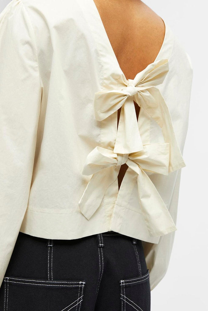 Gala Langarmed Top - Cloud Dancer