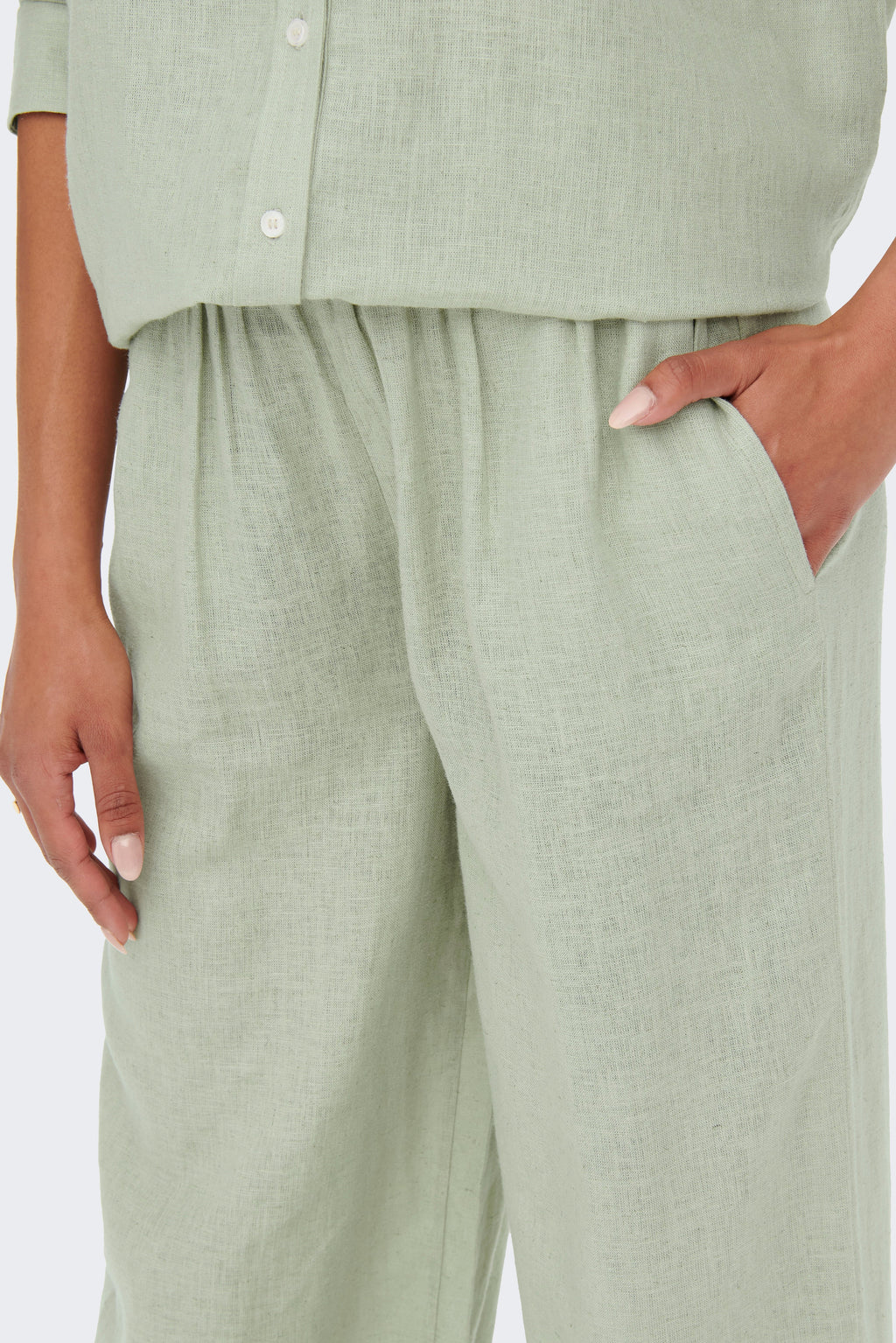 Tokyo Leinen Pants - Desert Sage