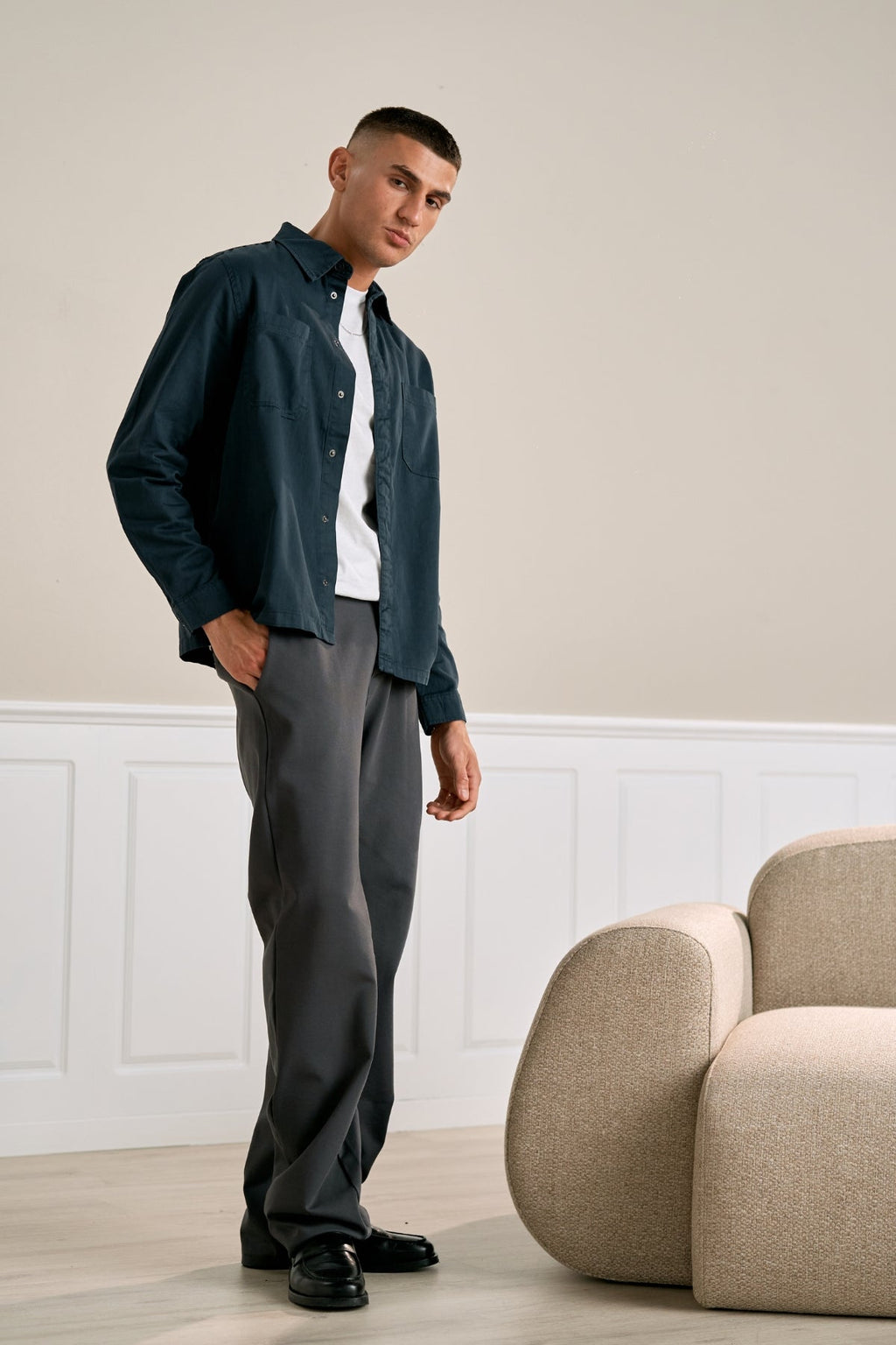 Alex Hemd Regular Passform - Blau