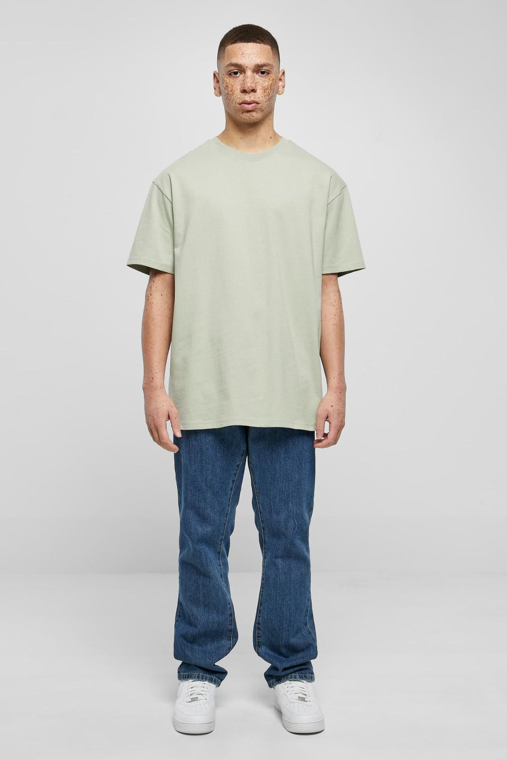 Schwer Oversized T -Shirt - weiche Salvia