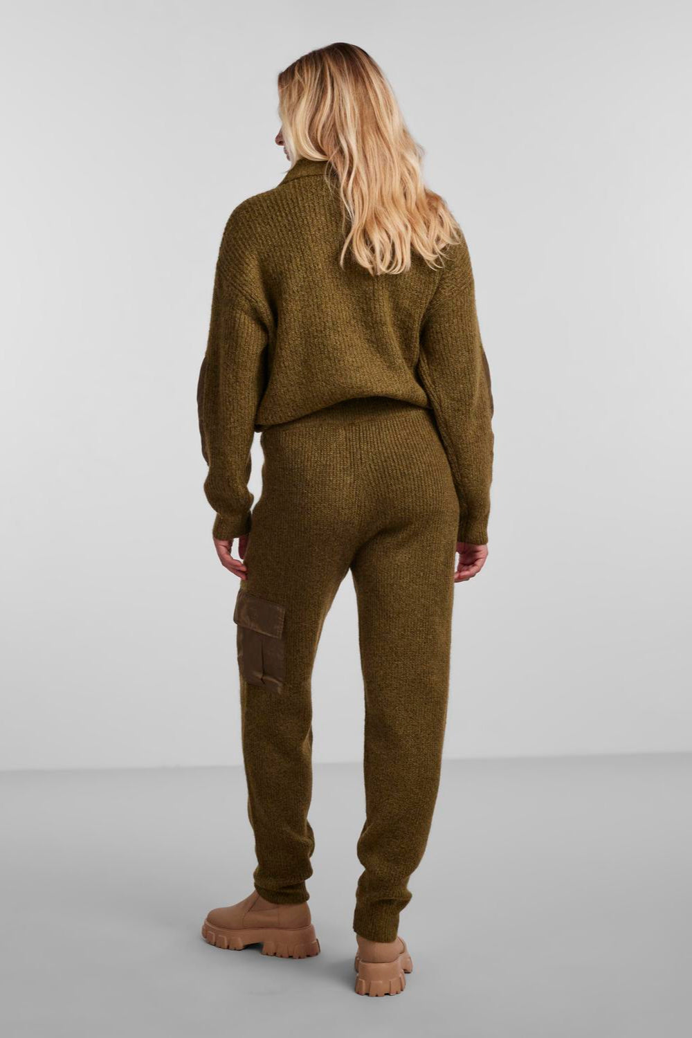 Naura Strick Pants - Firgrünn