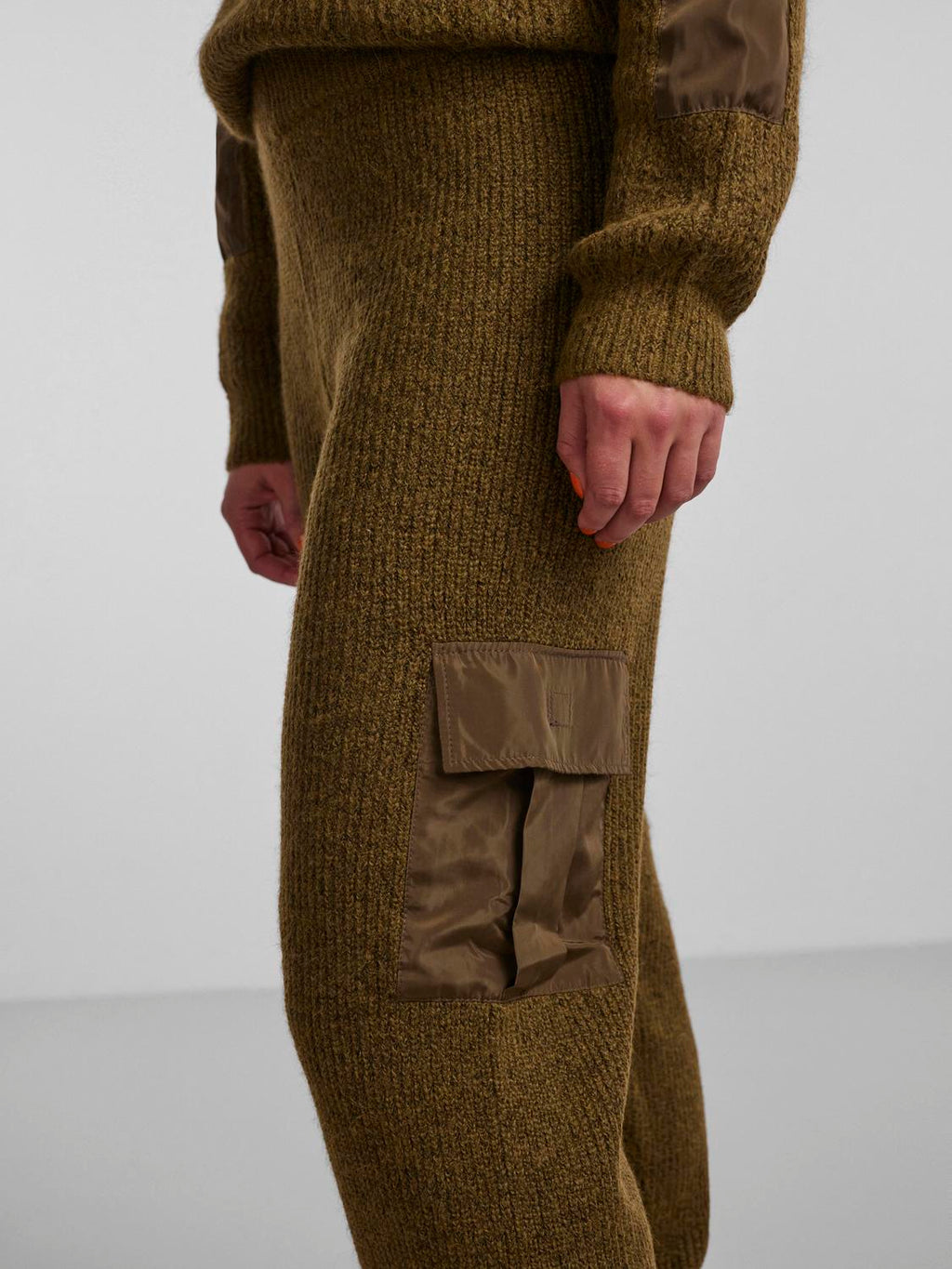 Naura Strick Pants - Firgrünn