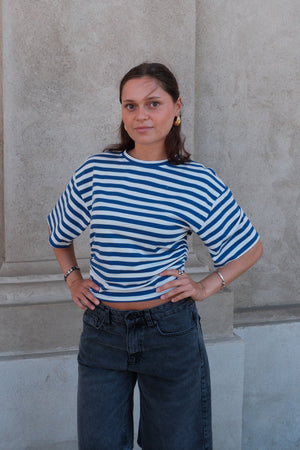 Pataya T-Shirt – Blau/Weiß