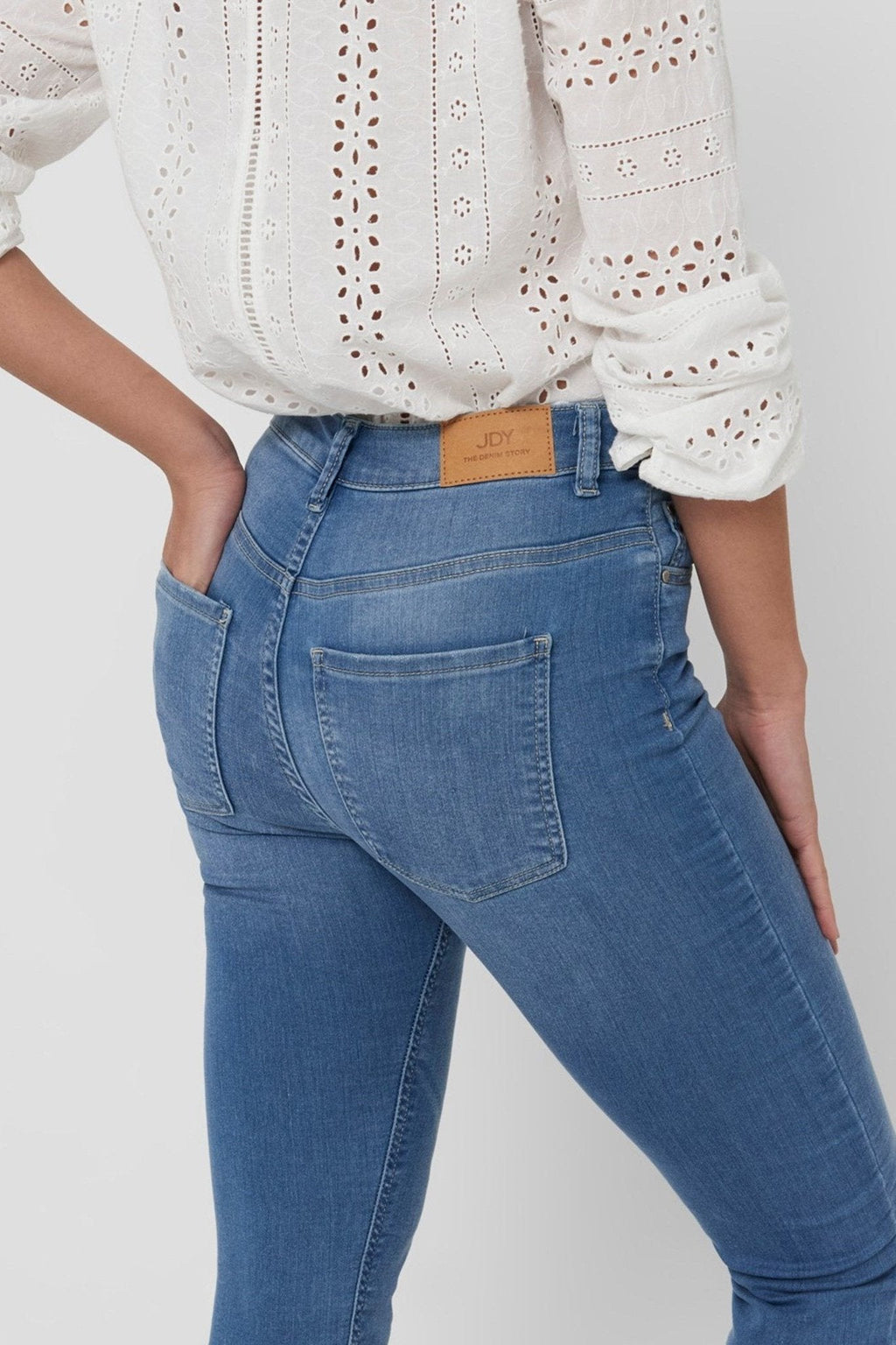 Performance Jeans - hellblau (High -Taist)