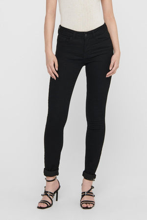 Performance Jeans - Schwarz (Mid -T -T -Taist)