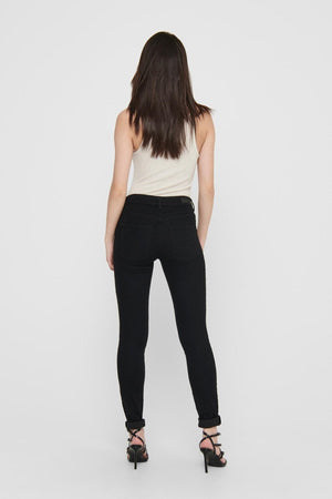 Performance Jeans - Schwarz (Mid -T -T -Taist)