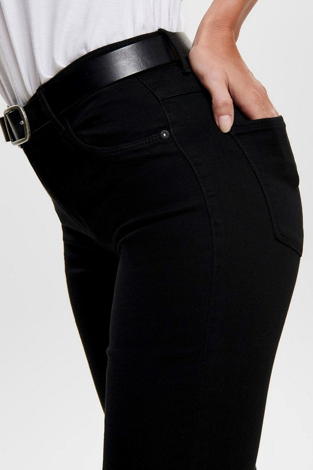 Regen Röhrenjeans - schwarz