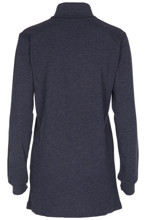 Rollkragenpullover - Heather Blue