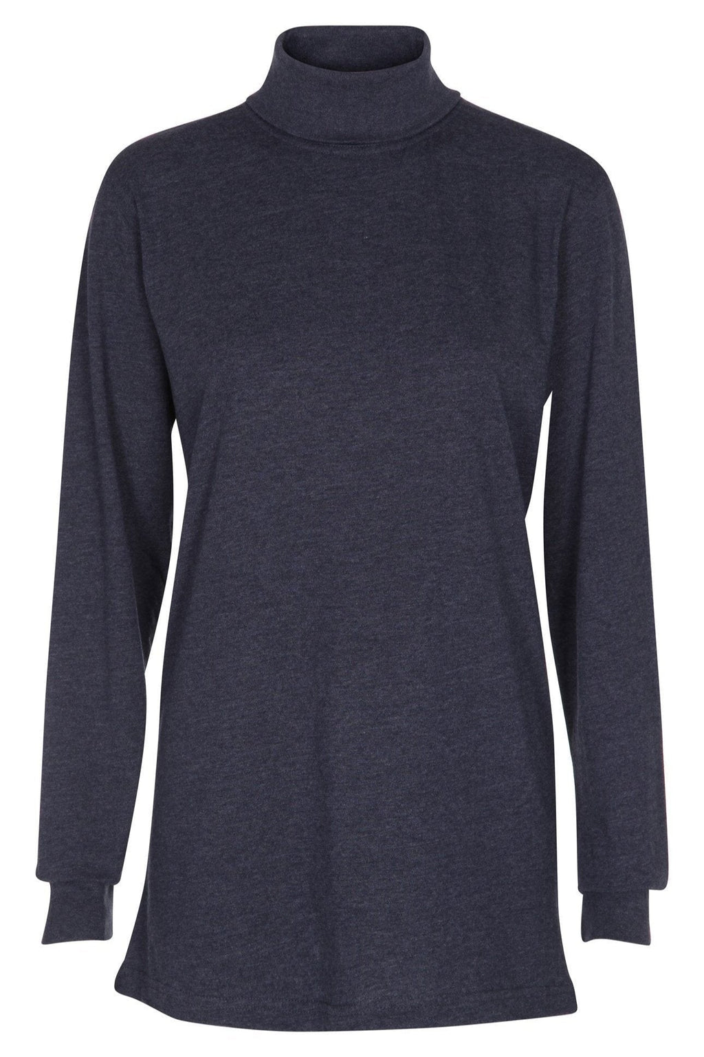 Rollkragenpullover - Heather Blue