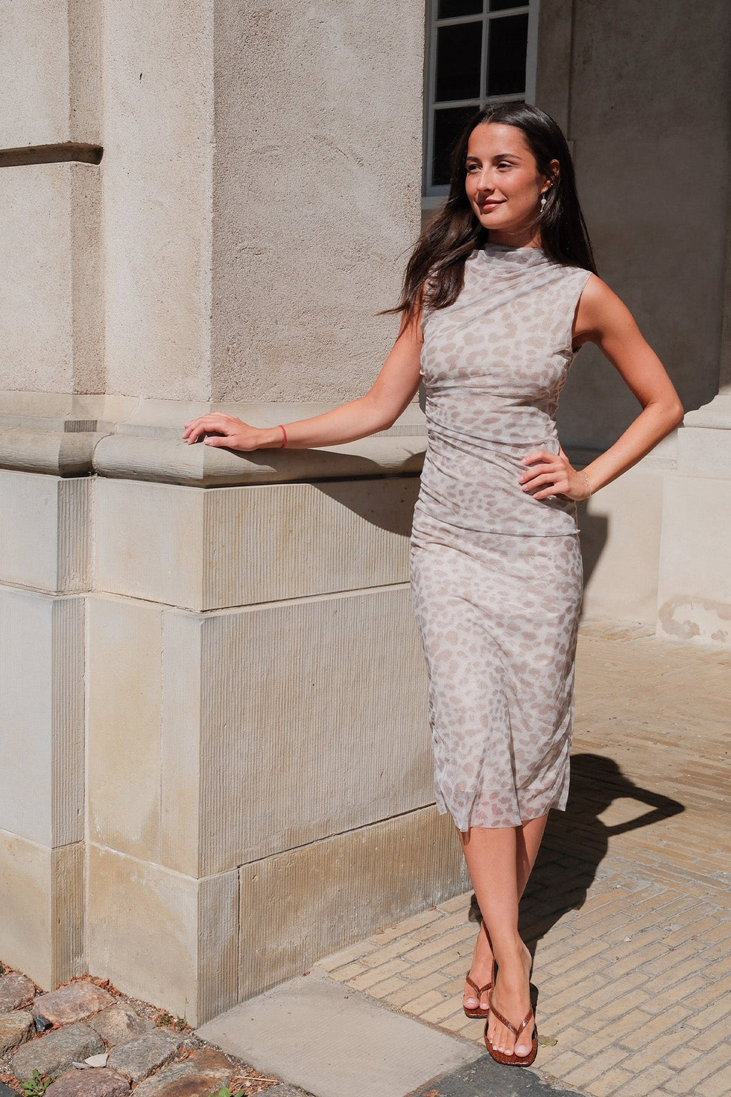 Saga-Kleid – Beige
