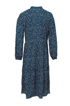 Sara Langarmed Kleid - grün