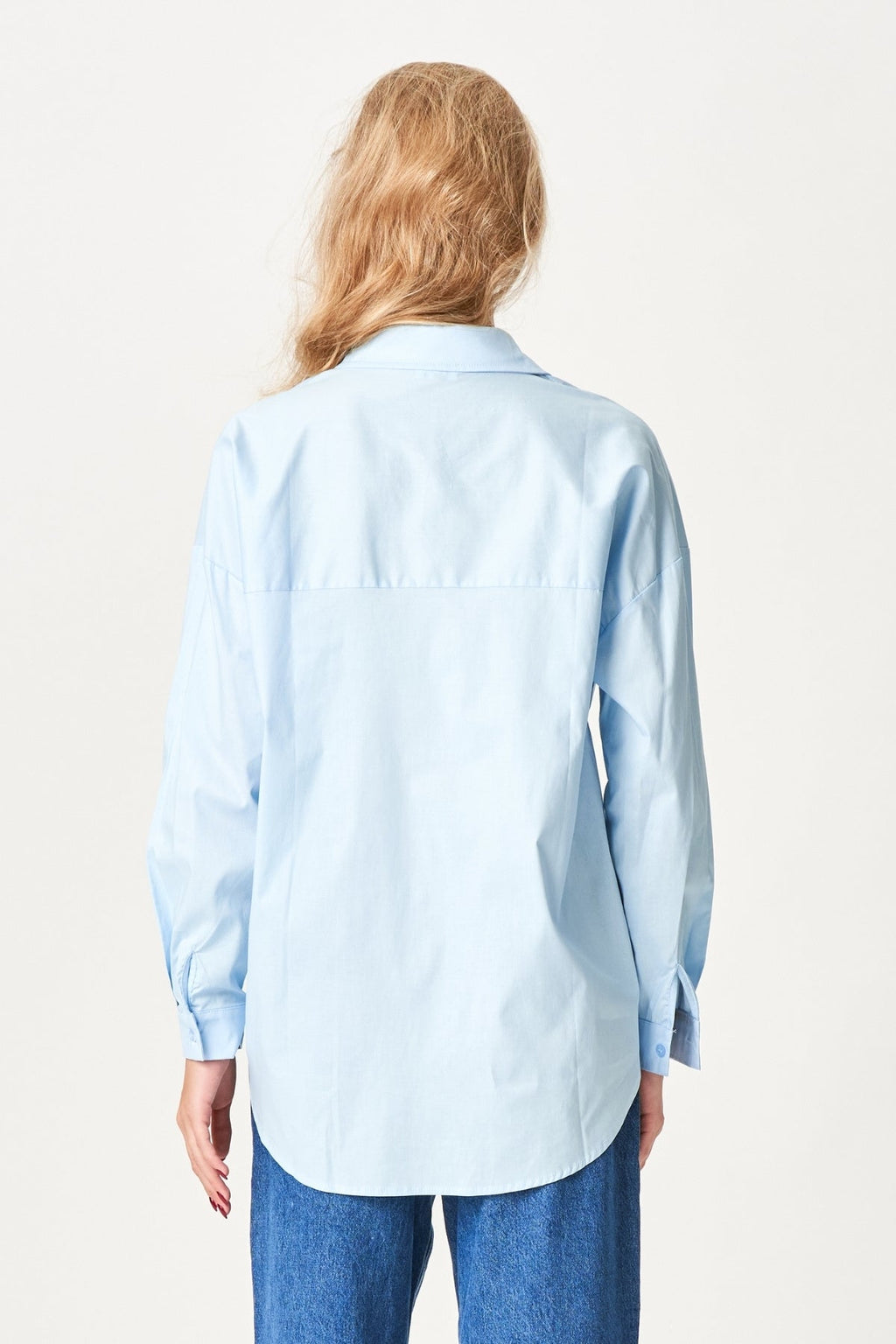 Clara Oversized Hemd - hellblau