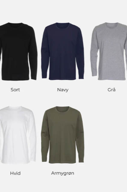 Basic Langarm T -Shirt - Paketangebot (7 Stcs.)