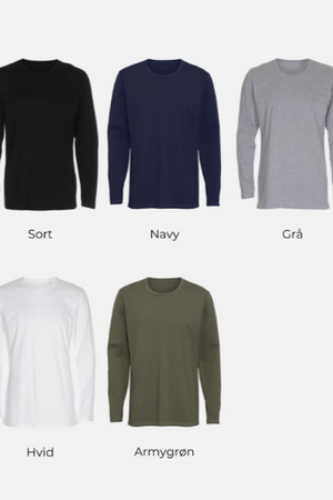 Basic Langarm T -Shirt - Paketangebot (7 Stcs.)