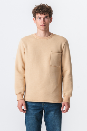 Taschen -Sweatshirt Regular Fit - beige