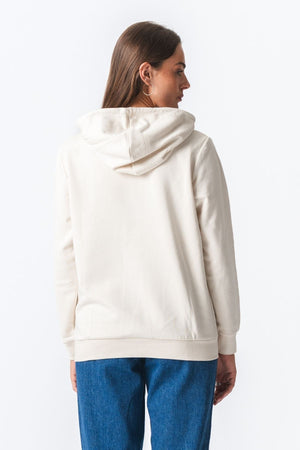Basic Hoodie -Schweiß - leichtes Beige