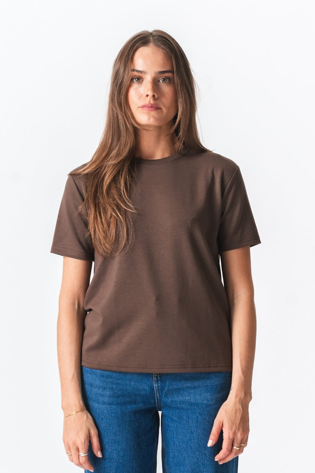 Leah lose T -Shirt - braun