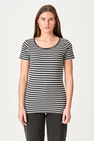 Nørregade T-Shirt-Schwarzgrau