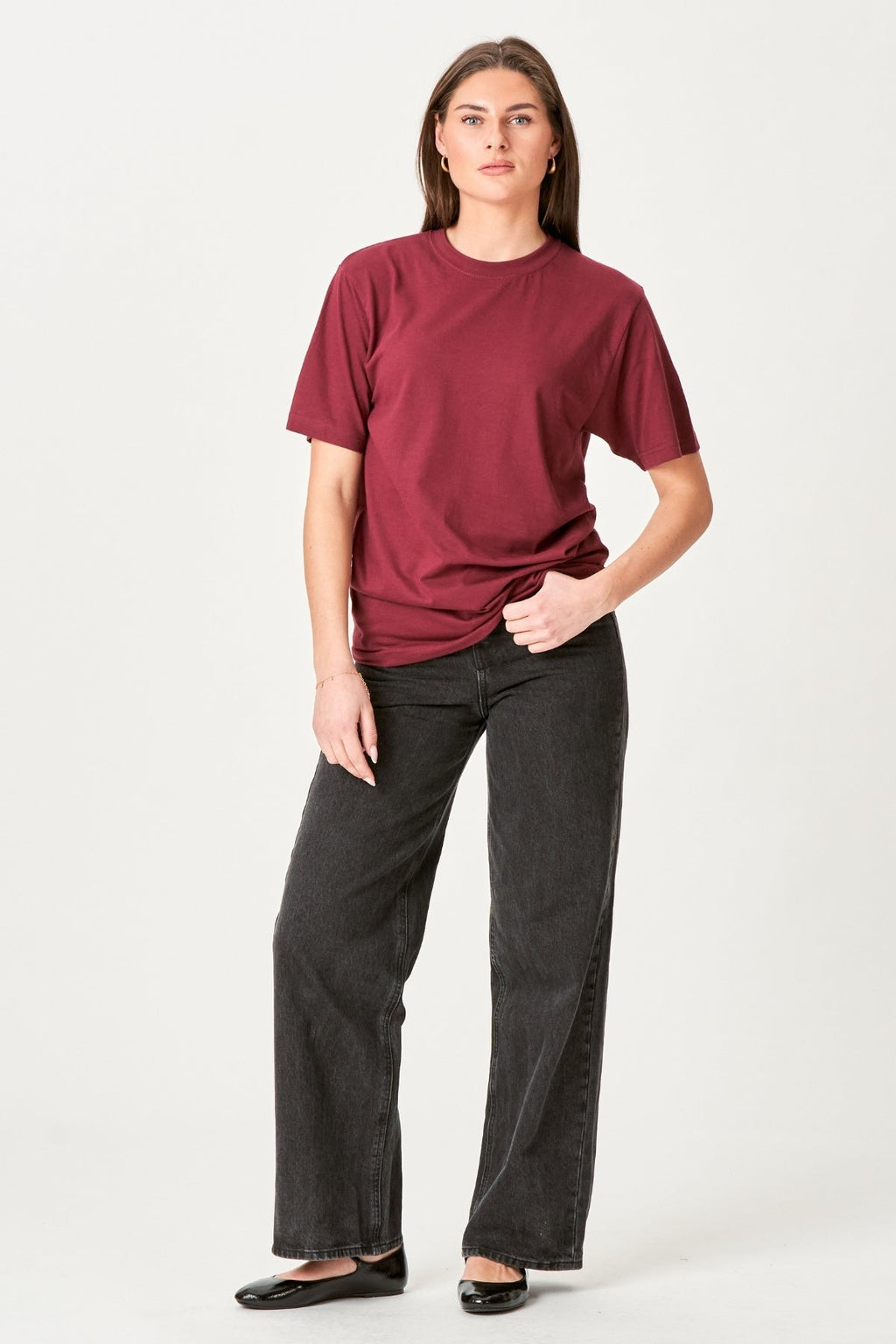 Oversized T -Shirt - Burgund