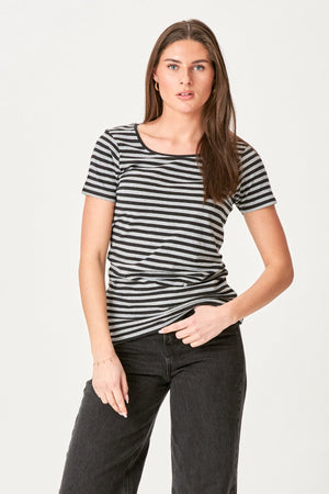 Nørregade T-Shirt-Schwarzgrau