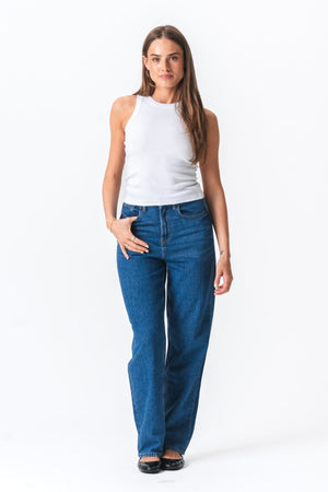 Rippenoberteil - weiß