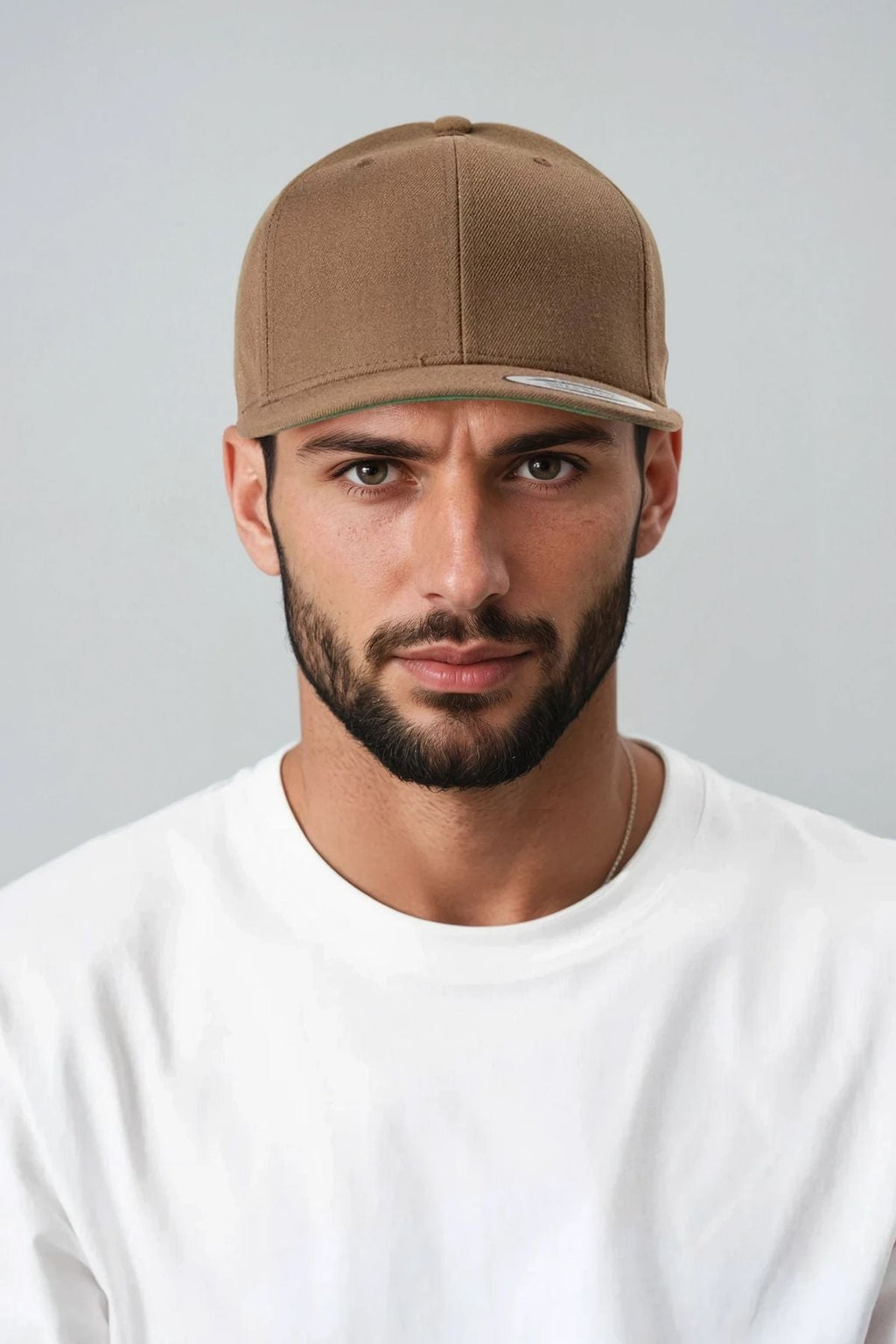 Klassischer Snapback - Tan