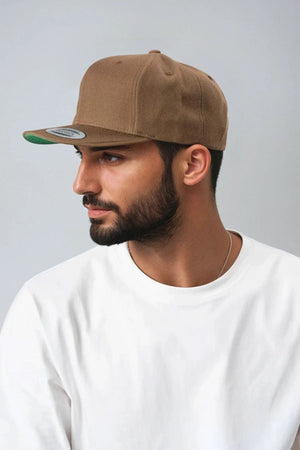 Klassischer Snapback - Tan