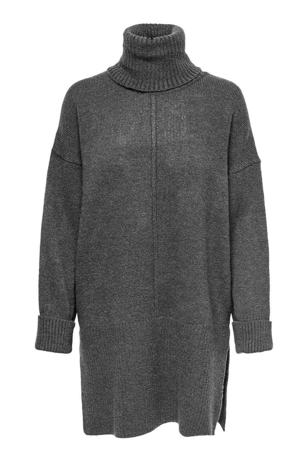 Tatiana Roll Hals Pullover - Dunkelgrau