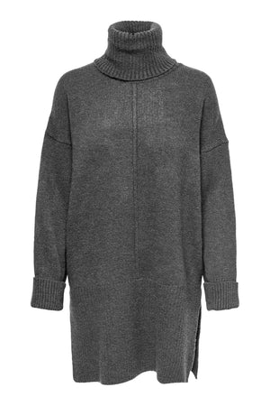 Tatiana Roll Hals Pullover - Dunkelgrau
