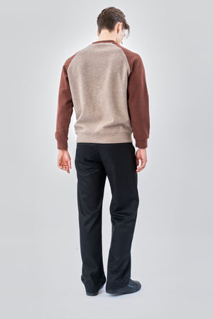Pullover mit Raglanärmeln – Braun
