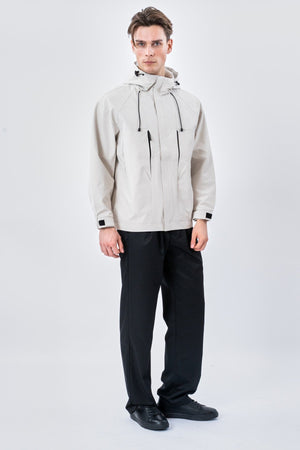 Kurze Asher-Jacke – Hellbeige
