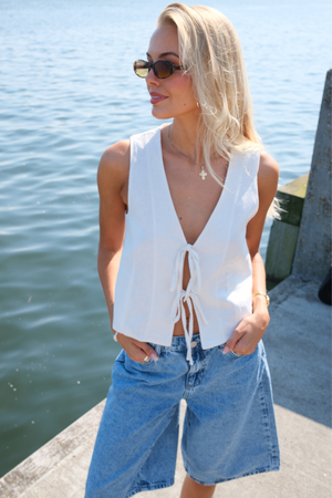 Sky Denim Jorts - mittelblauer Denim