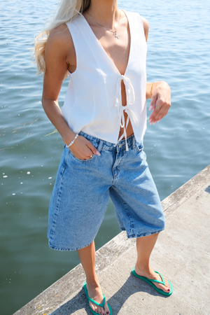 Sky Denim Jorts - mittelblauer Denim