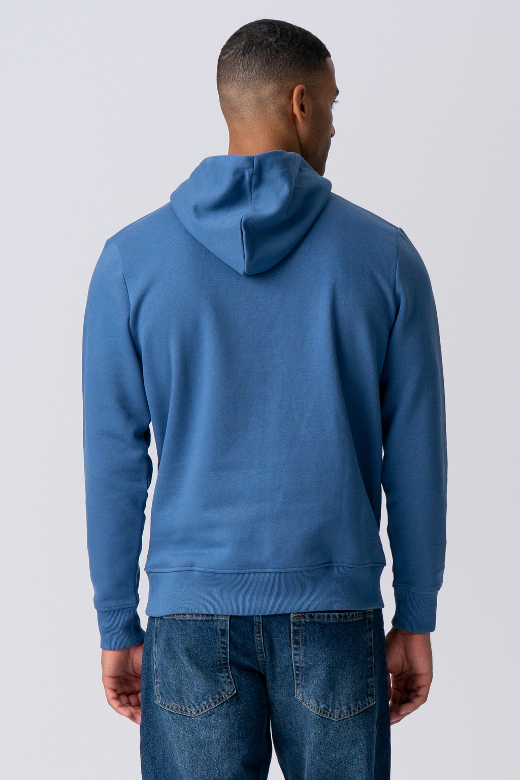 Sweatshirt Hoodie - Staubblau
