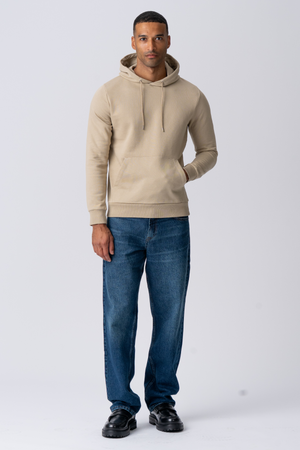 Basic Hoodie -Schweiß - dunkles Beige